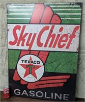 Sky chief  texaco sign HUGE 30"x40"
