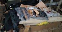 Lg Lot of Leather Scraps & Pieces