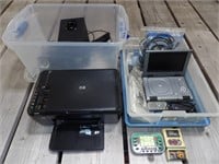 Portable DVD Player, Printer, Speaker, 2 Totes