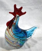 Murano Glass Rooster - 9 x 7