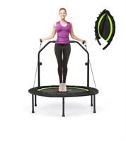 Foldable Trampoline Fitness with Resistance Bands