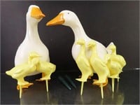 Lot of (2) N.O.S. Vintage Plastic Duck Decor