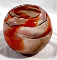 Art Glass Vase 5" x 6"