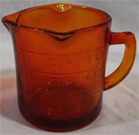 Dark Amber Glass Measuring Cup 3.5x4.5