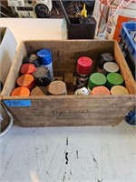 Wooden Crate of Spray-Paints