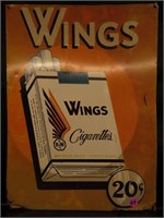 Wings Cigarette Sign