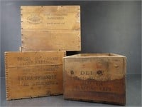 Lot of (3) DuPont Explosives Boxes