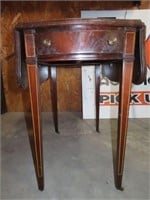 Early Hepple White Drop Leaf Table