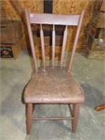 Early 1800's Plank Bottom Chair