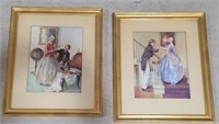 Pair of framed prints, 22 x 18