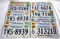 13 VA Metal License Plates