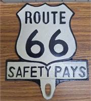 Route 66 metal sign