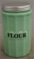 Jadeite Flour Canister