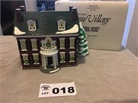 SNOW VILLAGE COLLECTION-FEDERAL HOUSE