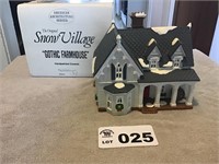 SNOW VILLAGE COLLECTION-GOTHIC FARMHOUSE