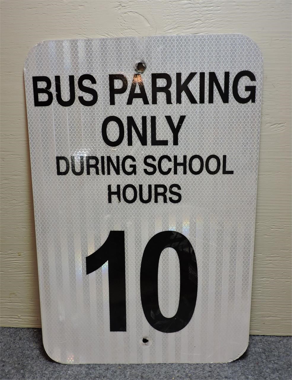 "Bus Only" Parking Sign