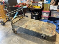 Large heavy duty cart on good rolling tall casters