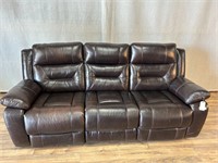 Brown Recliner Sectional Scratches- No Cords