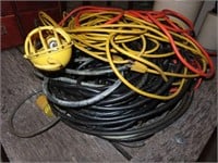 Large Lot of Electrical Drop Cords