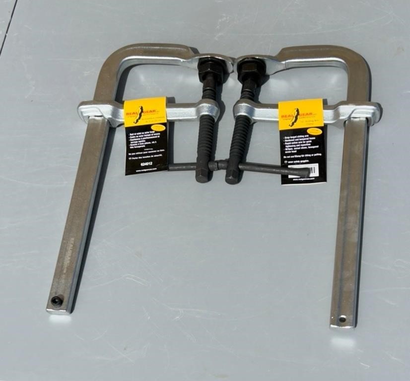 NEW - 12" Sliding Arm Clamps - Value $140