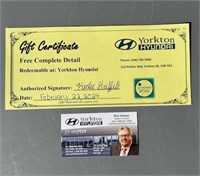 Hyundai 1 Free Complete Detail - Redeemable at