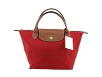 LONGCHAMP Red Pliage Hand Bag