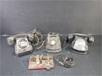 Lot of Vintage Telephones - Parts