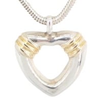 18k Gold Tiffany & Co. Wrap Heart Necklace