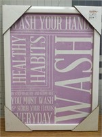 Old Time pottery 14x16" pastel bath sign