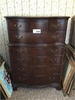 ANTIQUE CHEST OF DRAWERS 52 inches tall x 37