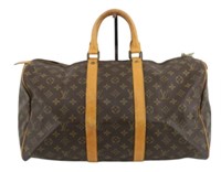 Louis Vuitton Monogram Keepall Handbag 45