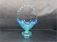 Fenton Glass New Century Blue Glass Basket