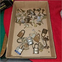 box of locks and keys