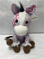 Farm Pals Plush Horse Toy - Pink and Teal