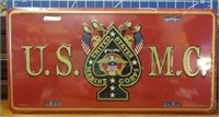 US Marine corps license tag USA made