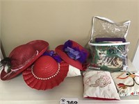 RED HATS, PILLOWS