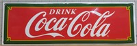 Coca-cola enamelware sign 17x6"