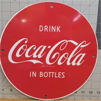 Coca-cola enamelware sign 12"