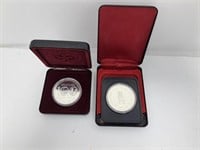 1974 and 1977 Canada Proof Silver Dollars