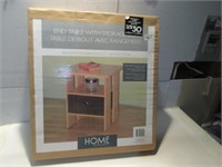 NEW IN BOX END TABLE WITH STORAGE