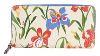 Tory Burch Floral Print Long Zipper Wallet