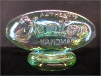 Fenton Glass Green Opalescent Logo