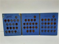 Booklet of 34 Canadian Pennies Starting in 1920.