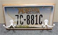 Montana License Plate Coatrack