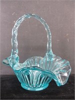 Fenton Glass Aqua Basket