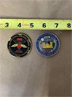 LOT OF 2 CHALLENGE COINS