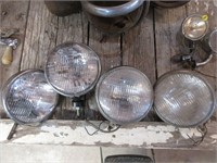(2) Sets of 1930's Bucket Headlights