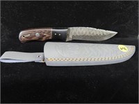 9" Damascus Knife with Case