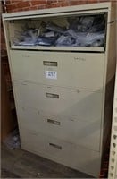 Lateral File Cabinet w/Contents 42 X 65 X 18