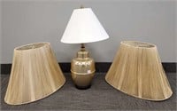 Post modern lamp & 2 lamp shades from Viva